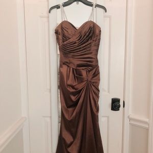 chocolate wrapped dress